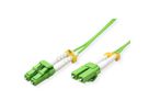 ROLINE Fibre Optic Jumper Cable, 50/125 µm, LC/LC, OM5, Low-Loss Connector, green, 2 m